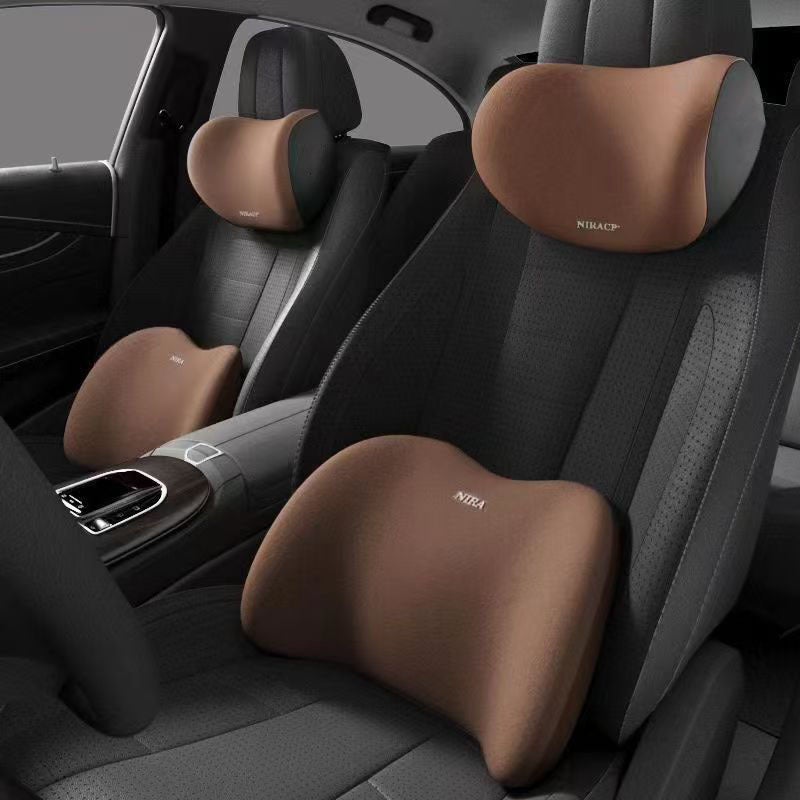 Car Headrest Neck Pillow Lumbar Pillow Car Pillow Car Neck Pillow Memory Seat Backrest Waist Suit Cushion - Image 2